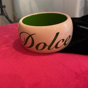 NWT DOLCE AND GABBANA ACRYLIC CUFF BRACELET
